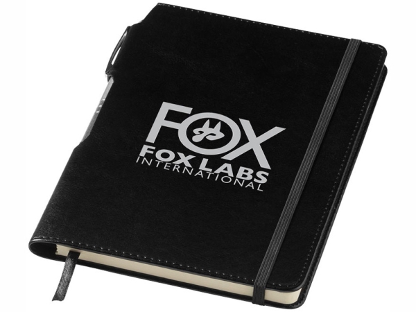 Блокнот А5 Panama с ручкой, черный