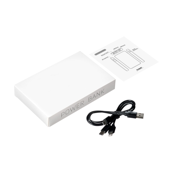 Внешний аккумулятор с подсветкой Ancor 5000 mAh, серый