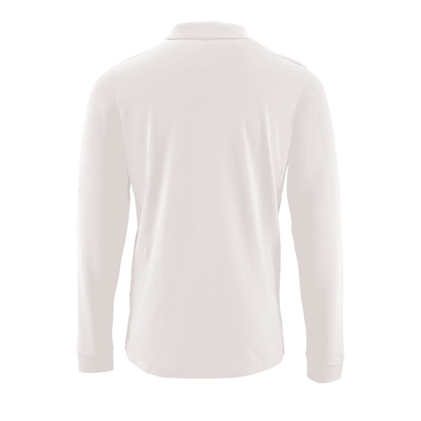 Рубашка поло мужская с длинным рукавом Perfect LSL Men, белая