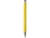 Шариковая ручка Moneta из переработанного алюминия (черные чернила) - Желтый