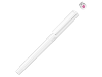 Маркер в корпусе из переработанного материала rPET «RECYCLED PET PEN PRO LIQEO», белый с розовыми чернилами