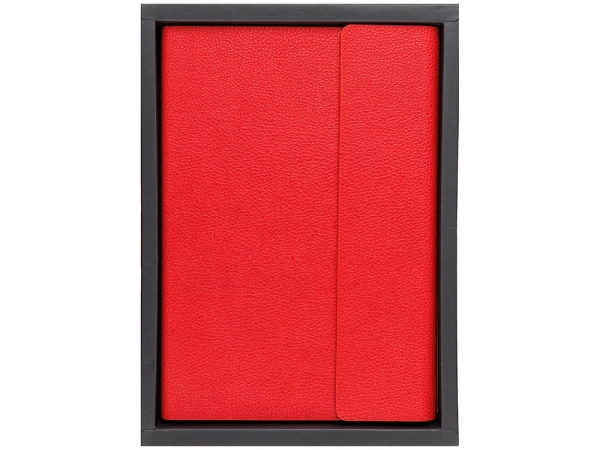 Ежедневник недатированный с магнитным клапаном А5 "Venezia", красный