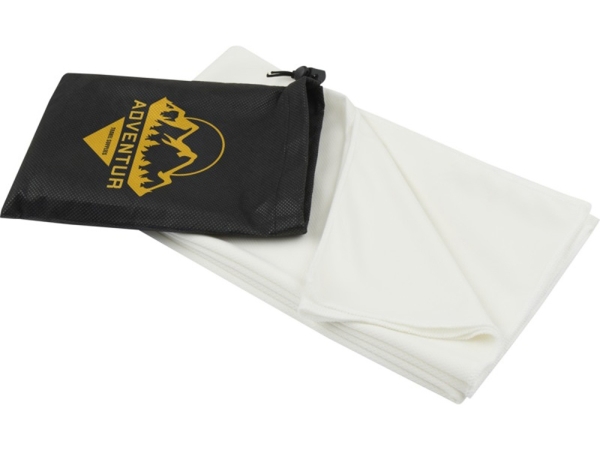 Lucas спортивное полотенце из переработанного полиэстера 70х140 см - Белый