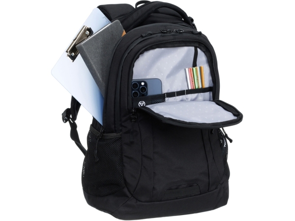 Рюкзак TORBER ROCKIT с отделением для ноутбука 15", чёрный, полиэстер, 34 х 16,5 х 47 см, 24 л