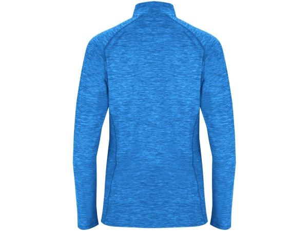 Толстовка с воротом на молнии женская "Melbourne", меланжевый королевский синий