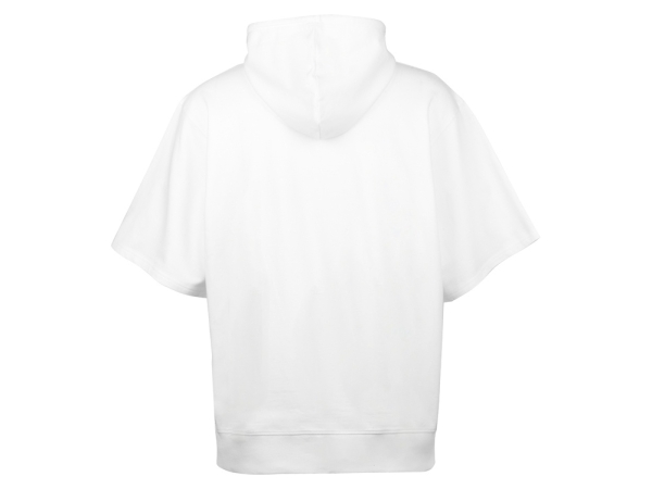 Худи оверсайз с коротким рукавом «Warsaw» унисекс, белый