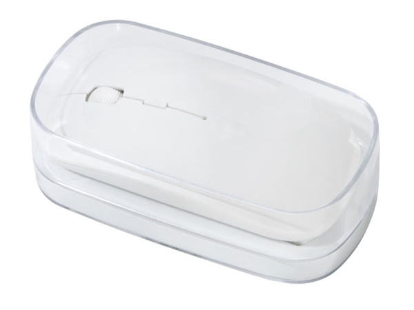 Мышь оптическая беспроводная «Desmo» в кейсе, слоновая кость