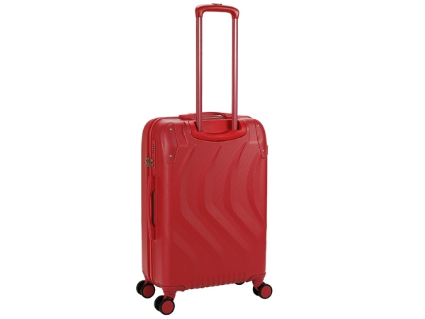 Чемодан TORBER В Отпуск, красный, ABS-пластик, 45 х 27 х 68 см, 63 л, 3,1 кг