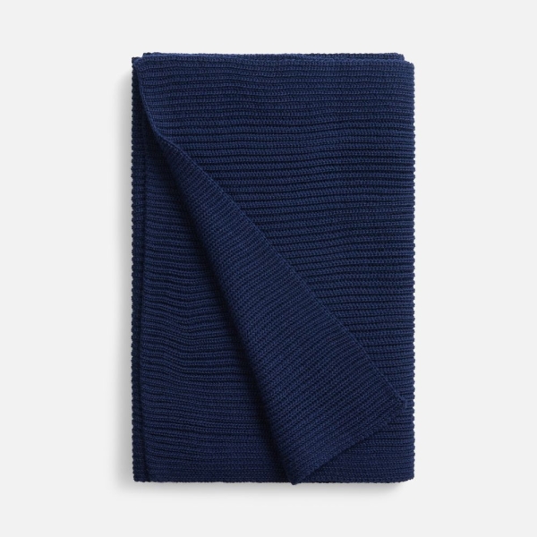 Шарф Nobilis Mono, темно-синий