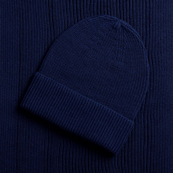 Шарф Nobilis Mono, темно-синий