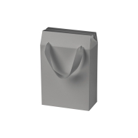 Подарочная коробка-пакет универсальная малая, серая Подарочная коробка-пакет универсальная малая, серая