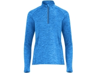 Толстовка с воротом на молнии женская "Melbourne", меланжевый королевский синий