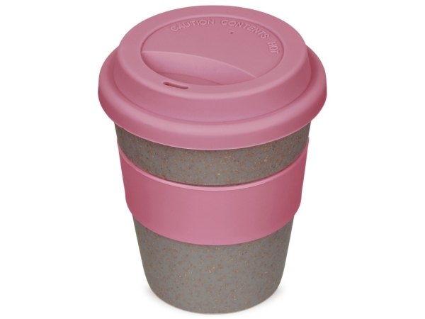 Стакан с силиконовой крышкой "Cafe", dust pink