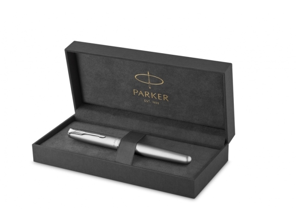 Перьевая ручка Parker Sonnet Entry Point Stainless Steel CT, перо: F, цвет чернил: black, в подарочной упаковке