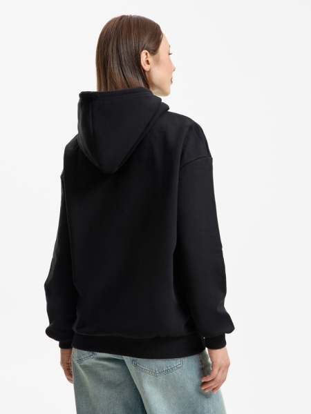 Худи унисекс оверсайз Daylero, черное