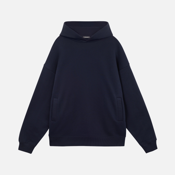 Худи оверсайз унисекс Фьюжн (Fusion), темно-синий, размер M/L