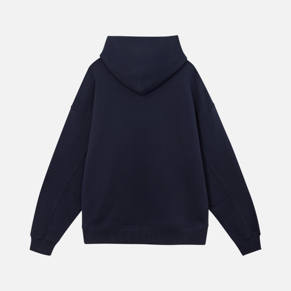 Худи оверсайз унисекс Фьюжн (Fusion), темно-синий, размер M/L