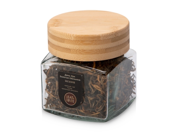 Подарочный набор с пледом, френчпрессом, чаем и вареньем, серый