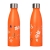 Термобутылка вакуумная герметичная Fresco, оранжевая, гладкое покрытие