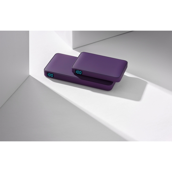 Внешний аккумулятор с подсветкой Анкор (Ancor) 5000 mAh, фиолетовый