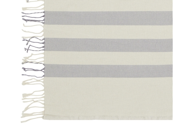 Плед Reglet, 130x150 см ( с учетом бахромы) 100% хлопок, серый