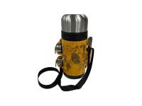 Термос в кожаном чехле, 1,2л, рыжая кожа Термос в кожаном чехле, 1,2л, рыжая кожа