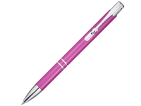 Шариковая ручка Moneta из переработанного алюминия (черные чернила) - Фуксия
