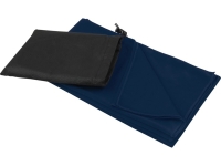 Lucas спортивное полотенце из переработанного полиэстера 70х140 см - Темно - синий Lucas спортивное полотенце из переработанного полиэстера 70х140 см - Темно - синий