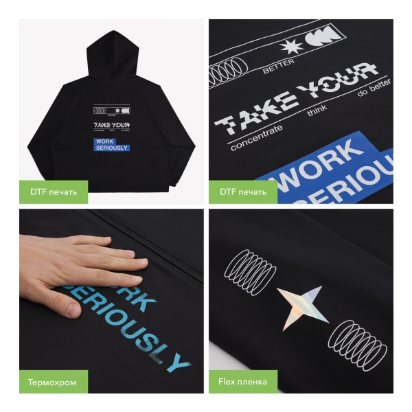 Ветровка (анорак) оверсайз унисекс RISSMAN, темно-синяя, размер XS/S