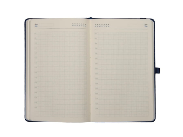Ежедневник недатированный Starry , А5, серый, кремовый блок