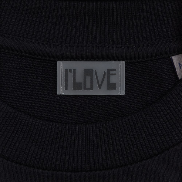 Футболка оверсайз с двойным рукавом Kosmos, черная