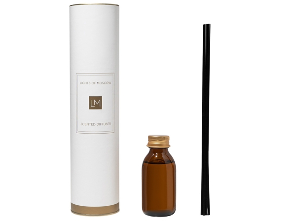 Ароматический диффузор с палочками, табак и ваниль, 100 мл (без лого LM)