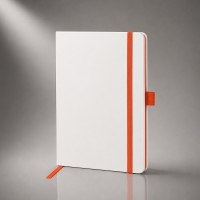 Блокнот "ColorNote White", твердая обложка A5, 80 листов, белый и оранжевый Блокнот "ColorNote White", твердая обложка A5, 80 листов, белый и оранжевый