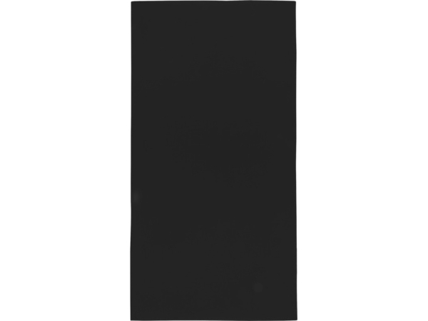 Lucas спортивное полотенце из переработанного полиэстера 70х140 см - сплошной черный