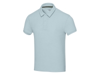 Рубашка поло унисекс "Akoya" из переработанного махрового материала - Cloud Blue