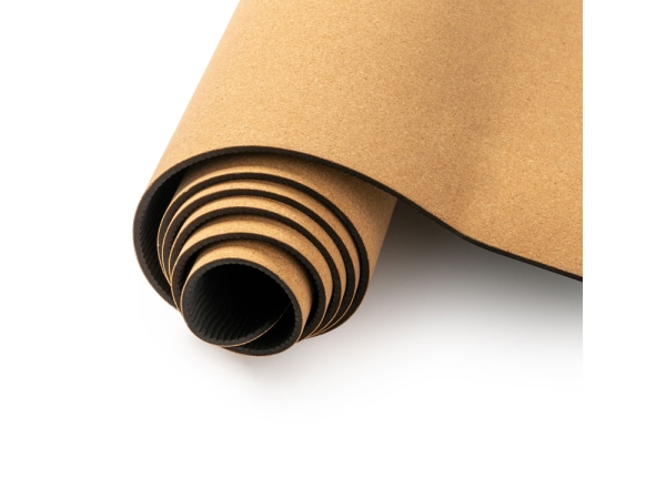 Коврик для йоги из натуральной пробки AURA, бежевый