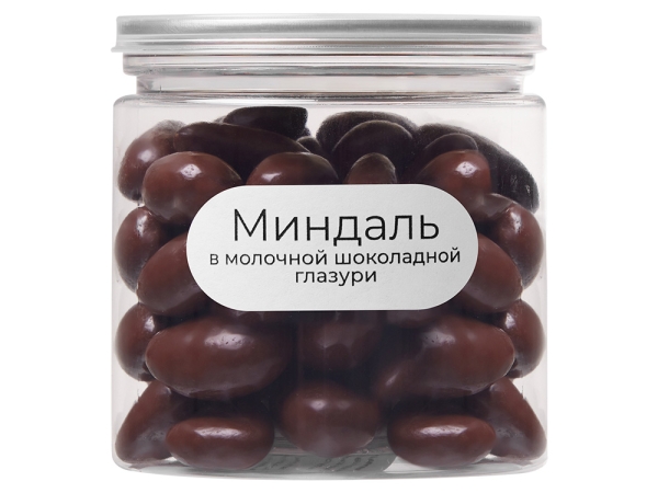 Миндаль в молочной шоколадной глазури, 140 гр