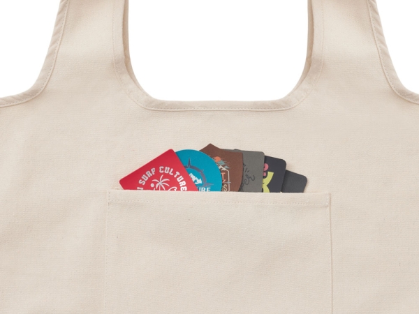 Сумка Revest из переработанного хлопка, натуральный с патчем