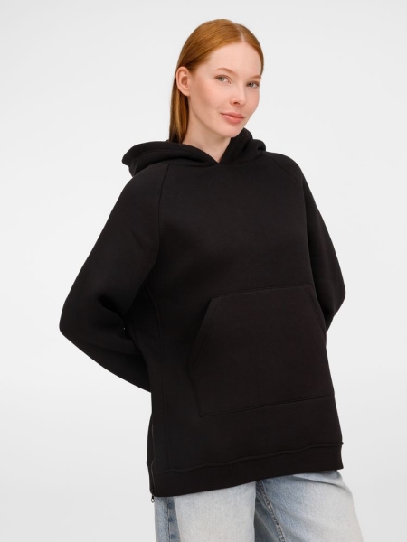 Худи унисекс оверсайз Easy Street, черное