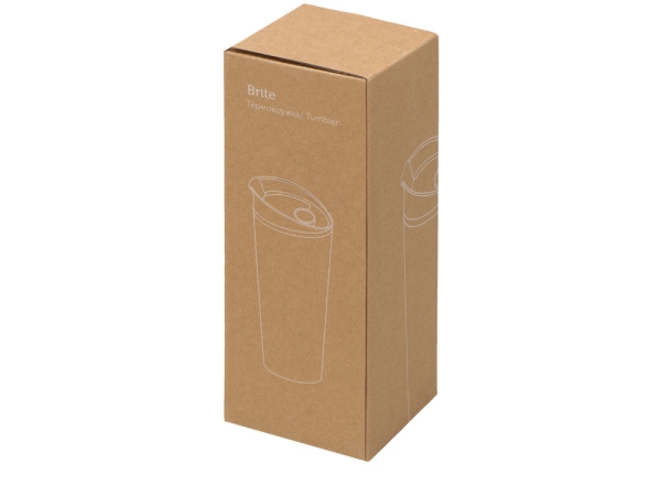 Термокружка «Brite» 500мл, белый/черный