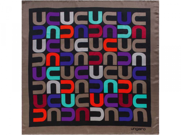 Платок шелковый Ungaro модель «Monogramma»
