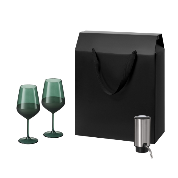 Подарочный набор Emerald, Dante (2 бокала + аэратор для вина)