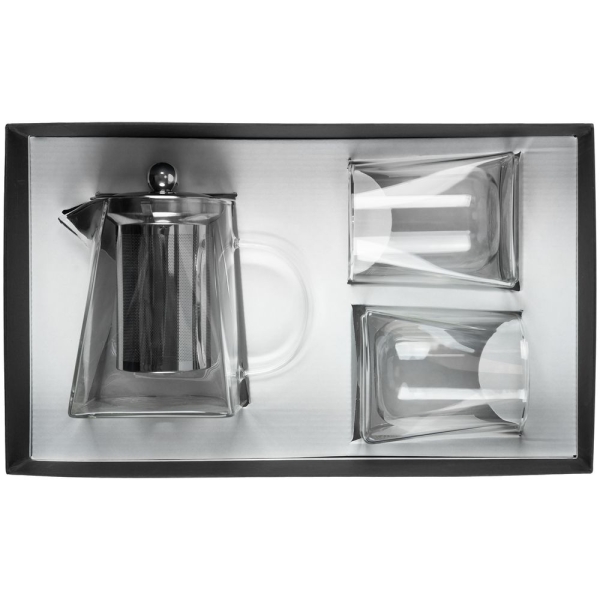 Чайный набор Quadroni в черной коробке