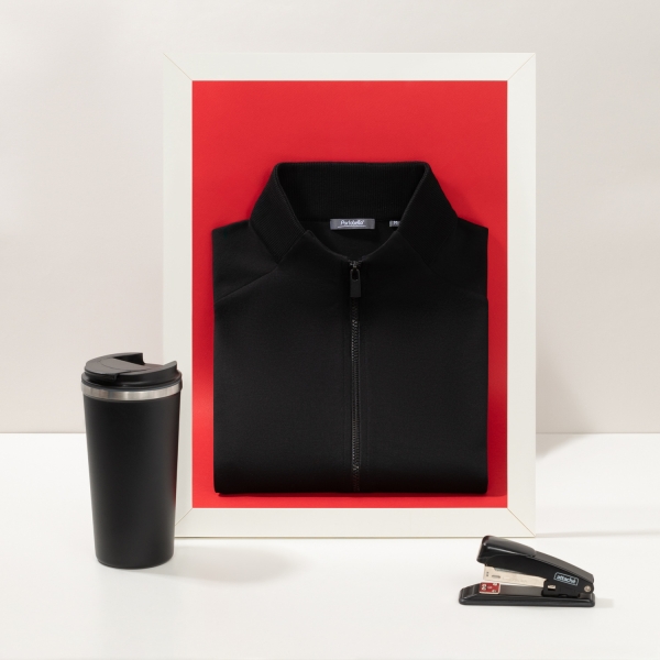 Термокружка вакуумная Palermo, черная