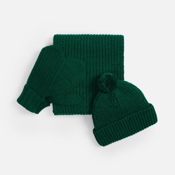 Варежки Nordkyn, темно-зеленые