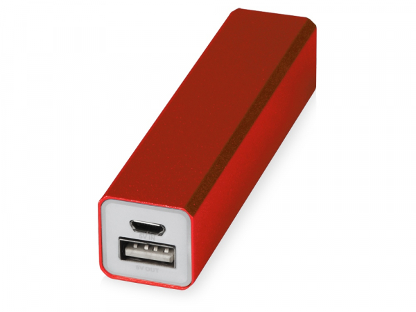 Портативное зарядное устройство "Брадуэлл", 2200 mAh, красный