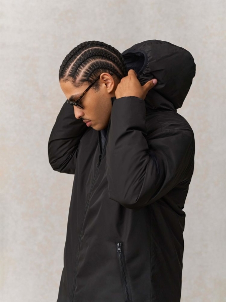 Куртка-парка унисекс Reverse, черная