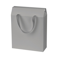 Подарочная коробка-пакет универсальная большая, серая Подарочная коробка-пакет универсальная большая, серая