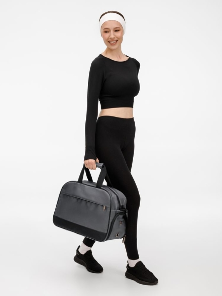 Спортивная сумка Atlantes, серая с черным