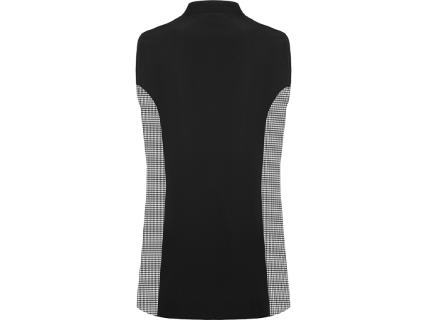 Жилет "Aldany", черный/принт гусиная лапка